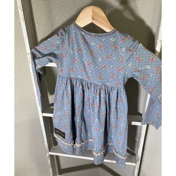 Matilda Jane Baby Girl Toddler 4T Lot of 3 Dress Floral Ruffle Multicolor - Picture 9 of 12